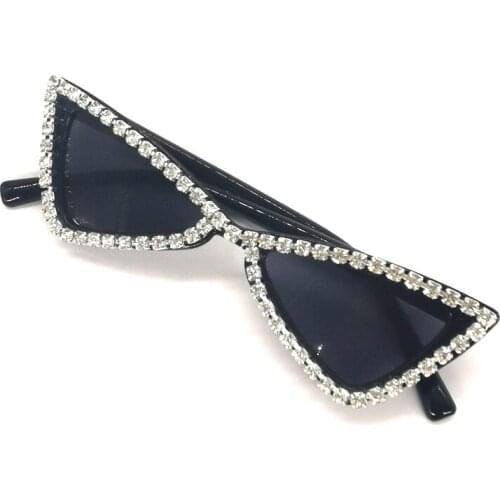 ZAOLIHU Baby Cat Eye Sunglasses Small Kids Shades Diamond DIY Eyewear Black Girls Eyeglasses Gorgeous Gafas De Sol Glasses