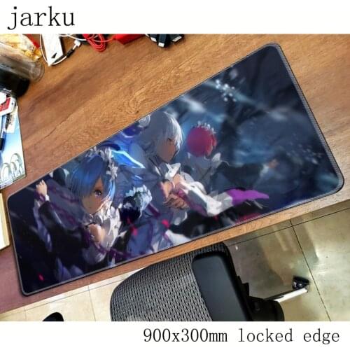 Re zero mousepad gamer 900x300X3MM gaming mouse pad large Domineering notebook pc accessories laptop padmouse ergonomic mat
