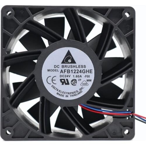 Delta 12cm 24V 1.6A AFB1224GHE 12038 Inverter Detection Alarm Violent Fan