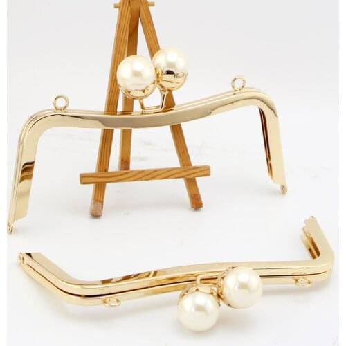 K618 lovely Lotus flower head Kiss Clasp 20CM gold DIY Handmade square Metal purse frame handle bag 2PCS/lot