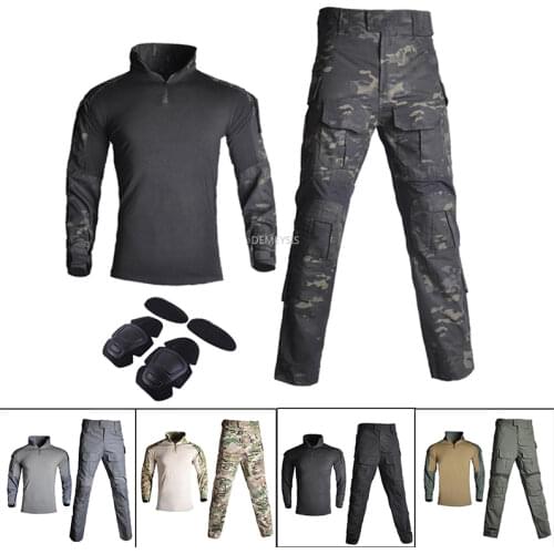 Camouflage Military Tactical Uniforms Airsoft Paintball Hunting Shooting Combat Clothes Armt Cs Training Camo Cs Woodland Suits