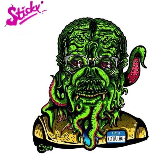 STICKY The Call of Cthulhu Squid Octopus Anime Car Sticker Decal Decor Motorcycle Off-road Laptop Trunk Guitar PVC Vinyl Sticker