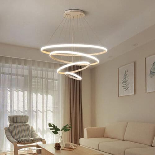 Dining room chandelier Nordic simple modern living room bedroom lighting creative round lamps