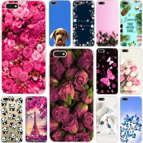 Fashion Case for Huawei Y5 2018 Cases 5.45 '' Silicone Soft Cute Painting Back Cover For Huawei Y5 Prime 2018 Phone Case Bumper