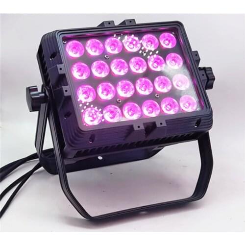 IP65 disco decoration wall wash light 24x18 w rgbwa uv 6in1 stage washer light wateproorf rgbwa uv wall LED washer