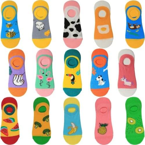 New happy Mens socks Women animal Dog bee mouse flamingo Novelty Sock combed cotton funny Socks Mens big size crew Socks