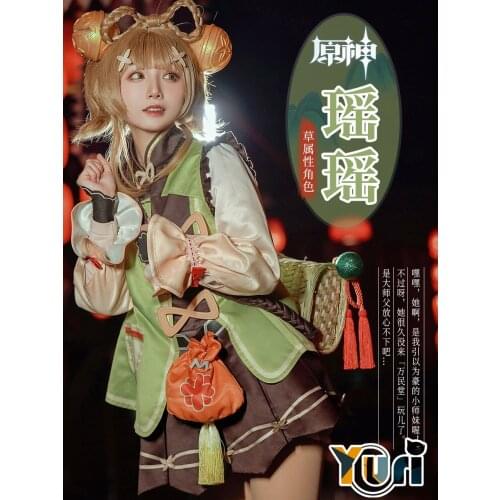 New Genshin Impact Yao Yao Cosplay Game Clothing Clothes Costume For Women Anime Suit Outfit Cos Birthday Gift C JN