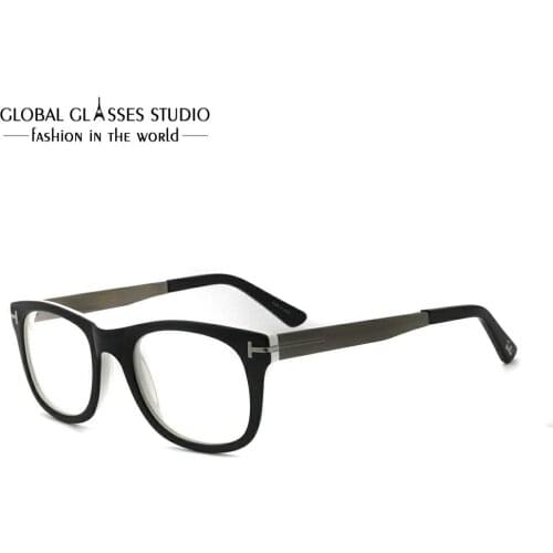 New Fashion Italy Design Glasses For Men Women Black acetate Eyeglasses Eyewear RM0650-C4