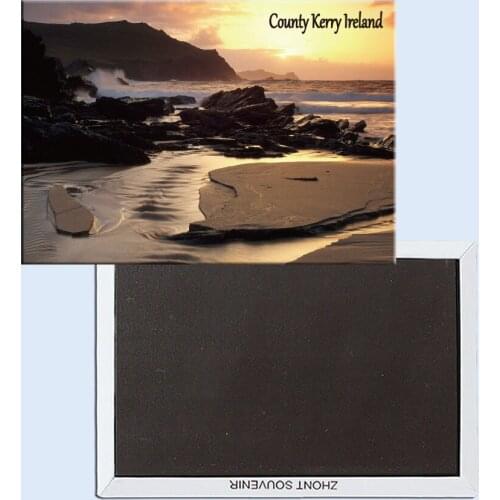 Clogherhead Beach, Dingle Peninsula, County Kerry, Ireland, Refrigerator magnet, Tourist souvenirs, Home creative ornaments24680