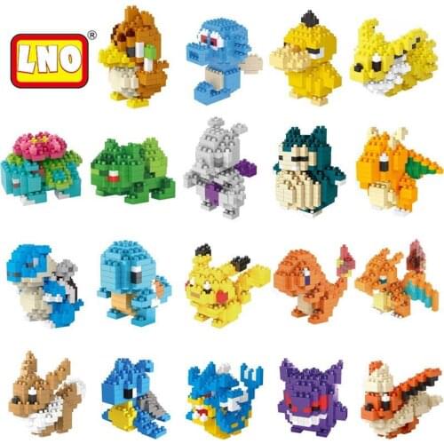 Pokemon Anime Character Classic Model Building Blocks Animal Doll Movable Humanoid Toy Accessories Children Christmas Gifts toys