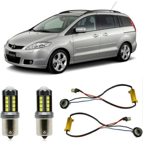 Fog lamps for MAZDA 5 CR19 Minivan Stop lamp Reverse Back up bulb Front Rear Turn Signal error free 2pc