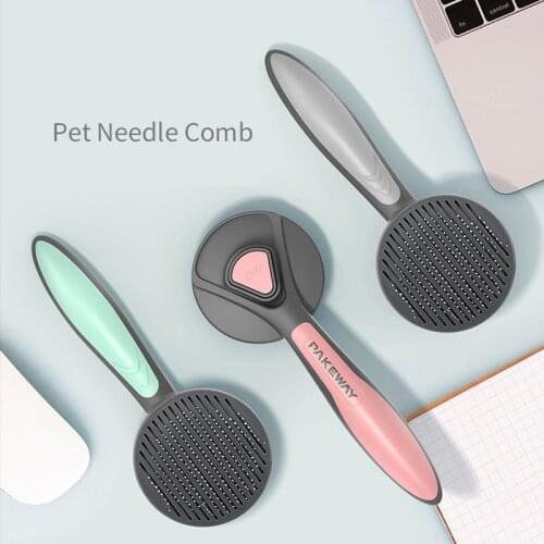 Pet Needle Comb Dog And Cat Hair Cleaning Comb Pet Self-cleaning Comb Dog Hair Remover Brush Pet Supplies