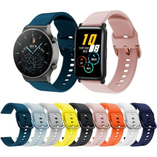 Silicone Strap For Honor ES GS Pro Dream Adjustable Bracelet For Huawei GT2 Pro 46mm Replacement Soft Smart Watch Band Fashion