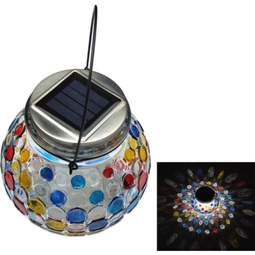 Solar LED Mason Jar Bottle Light Peacock Feather Pattern Garden Window Hanging Decorative Wishing Outdoor Night Lights