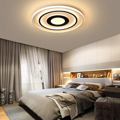 Modern Minimalist Living Room Led Ceiling Lamp Nordic Whole House Bedroom Atmospheric Office Acrylic Square Round Lighting