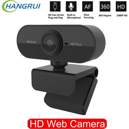 Webcam 1080P HD Web Camera With Microphone Autofocus PC Computer Web Camera Webcam For Live Broadcast Video Calling Conference