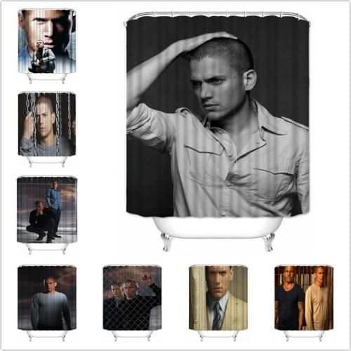 Musife Custom High Quality Prison Break Shower Curtain Waterproof Bathroom Polyester Fabric Bathroom Curtain