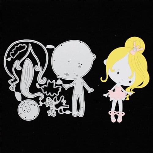 YPP CRAFT Lovely Girl Metal Cutting Dies Stencils for DIY Scrapbooking/photo album Decorative Embossing DIY Paper Cards
