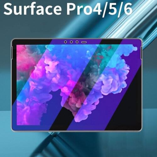 Tempered Glass For Microsoft Surface Go 2 10.5" Surface Go 10" Screen Protector For Surface Pro 7 6 5 4 12.3" Anti Blue Glass