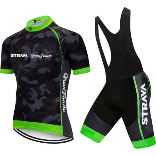 2021 Camouflage Cycling Team Jersey STRAVA Bike Clothing Pants 20D MTB Ropa Men Summer BICYCLING Shirt Maillot Culotte Wear
