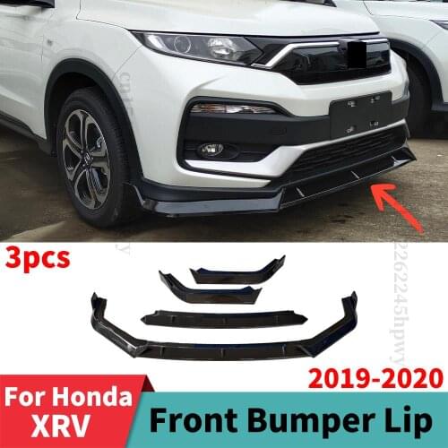 Front Bumper Lip Chin Tuning Accessories Splitter Trim Styling Facelift Guard Body Kit Spoiler For Honda XRV 2019 2020
