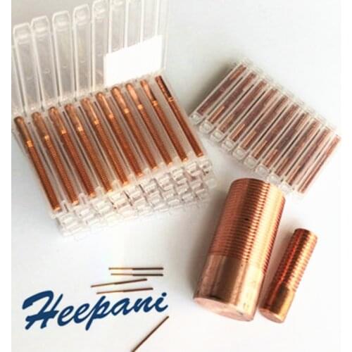 American system red copper thread tapping electrode UNC 2-56 / 6-32 / UNF3/8-24 metal cu spark electrode thread tapping rod
