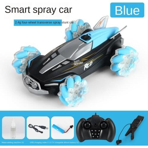 Spray Stunt Car Gesture Induction Remote Control Twisting Off-Road Vehicle Light Music Drift Dancing Driving 2.4G RC Toy 4 WD