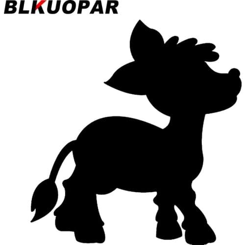 BLKUOPAR for Cartoon Pony Car Stickers Fashionable Decals Vinyl Car Wrap Van Snowboard Waterproof JDM Accessoires Scratch-Proof
