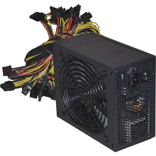 NEW!1800W ATX Modular Mining PC Power Supply Supports 6 Graphics Card 160-240V Power Supply Mining Machine Support