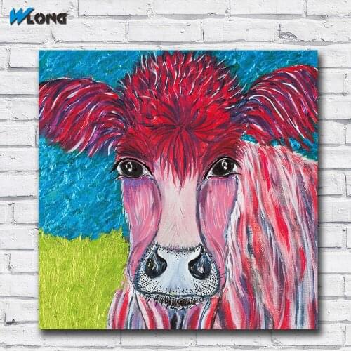 Large size Printing Pop Oil Painting Pinky-Jersy Art Canvas Prints Pictures For Living Room And Bedroom No Frames