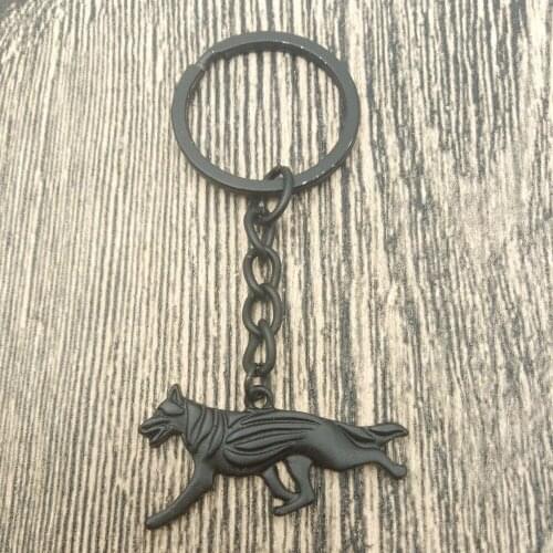 German Shepherd Key Chains Fashion Pet Dog Jewellery German Shepherd Car Keychain Bag Keyring For Women Men