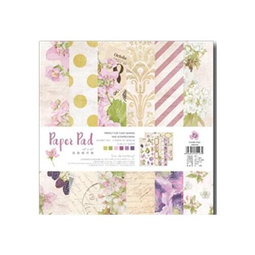 25.5*25.5cm Scrapbooking paper pack of 24 sheets handmade craft paper craft Background pad PP011