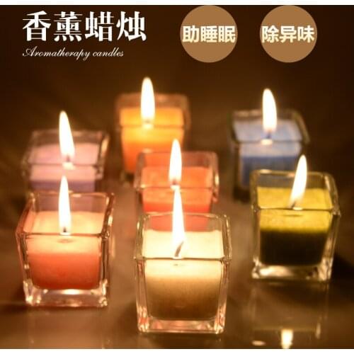 Aromatherapy glass romantic incense candle proposal candlelight dinner birthday party Valentines Day smokeless