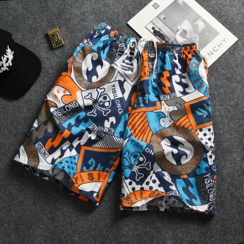 2021 Casual pants spot shorts multi pattern summer home five point beach pants hot spring swimsuit quick dry men