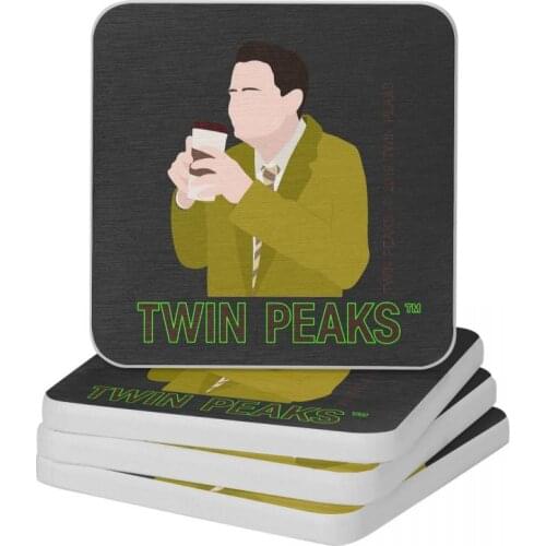 Dougie Jones Diatom Square Round Coaster Heat Insulation Cup Bonsai Mat Soap Toothbrush Pad 10x10cm