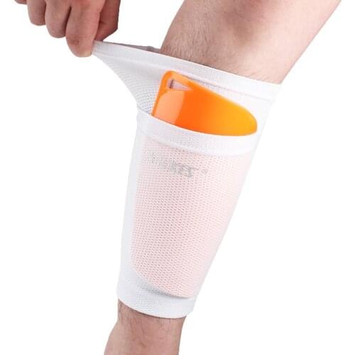 Soccer Shin Guards Sock Leg Performance Support Football Compression Calf Sleeves with Pocket Leg Sleeves Football Support Sock