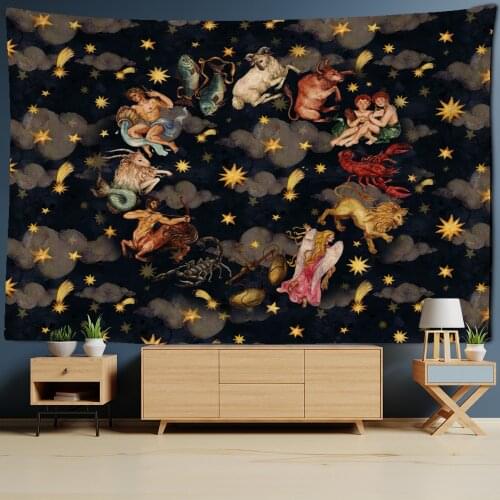 Body Oil Painting Tapestry Wall Hanging Bohemian Hippie TAPIZ Witchcraft Science Fiction Room Home Decor