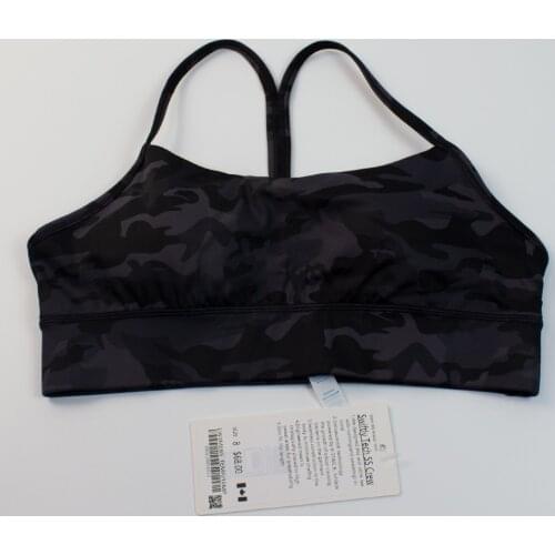 Lulu Flow Y Camouflage Camo Yoga Bra Sports Wear For Women Gym Fitness Clothing Booty Yoga Sport Bra GYM Sport Suit Femme