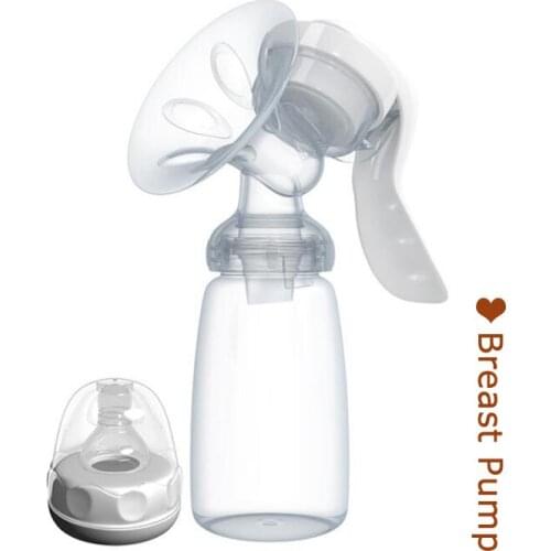 Manual Breast Pump 150ml Feeding Bottle Milk Suction Nipples Pump Storage BPA Free Baby Product With Nipple Bomba De Mama