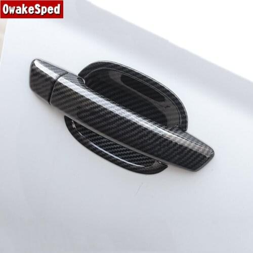 Car Outer Door Handles Frame Cover Doorknob Bowl Protection Film For Audi A3 8V 2013-2019 Exterior Decoration