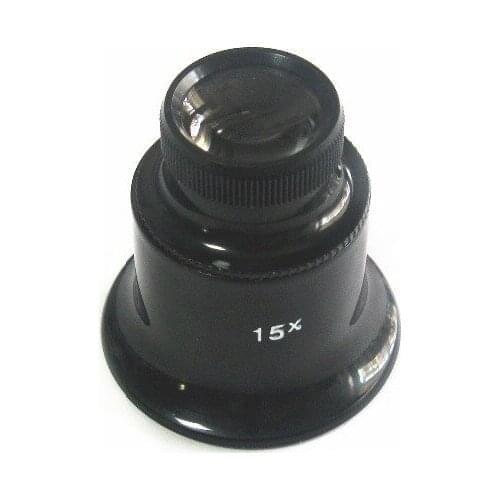 New Arrival 15X Eyeglass Magnifier Stoemi 8505 Monocular Magnifying Glass Double Loupe Lens Magnifier Watch Jeweler Tool Repair