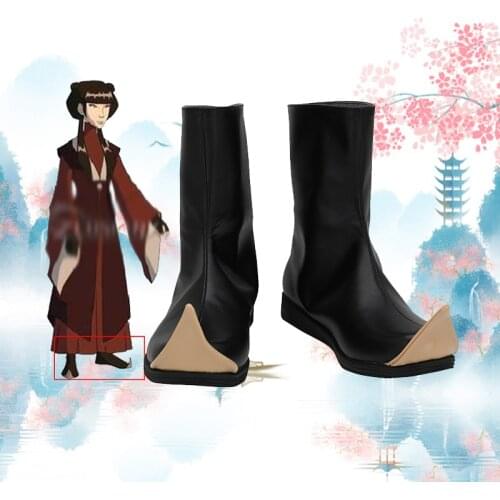 Avatar: the last Airbender Mai Shoes Cosplay Black Shoes For Hallowen Christmas Women Men