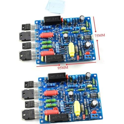 One Pair QUAD405 Dual Channels Audio Power Amplifier Board 100W +/- 50V Assembled by LJM
