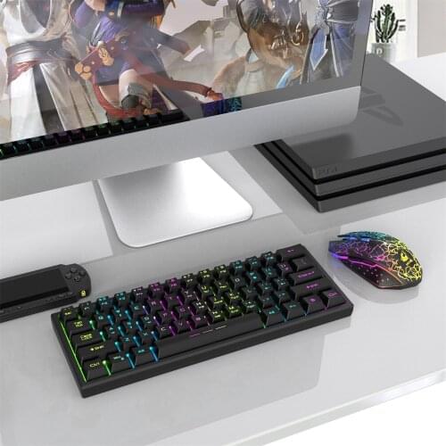 Rechargeable Wireless Keyboard Gaming Mouse Sets Backlit 61key PC Keypads Wireless Computer Mouse Gamer For PC Laptop клавиатура