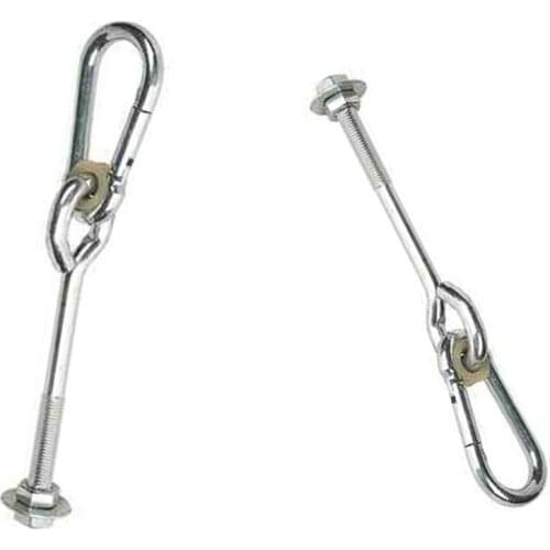 Stainless Steel Swing Hook Safety Locking Bear 2 Tons for Hammock Swing Fixed