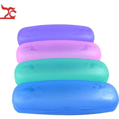 Professional Clear Sunglasses Case Hard Plastic Glasses Holder Portable Storage Eyeglasses Case Pouch Eyewear Accessories