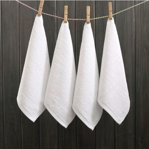 Manufacturers Supply Travel business hotel portable White Square Cotton Towel 30*30 Cm