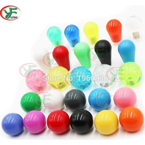 One Replacement TopBall Bat Top Ball Round Knob ZIPPY SANWA SEIMITSU Jamma Light Led Arcade Joystick Crane Game Machine Parts