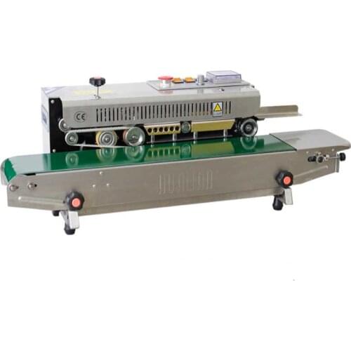 Food bags continuous sealing machine automatic plastic film packag machine Additional equipment printing date FR-900