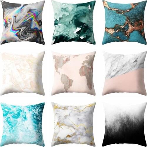 Vintage Watercolor Geometry Cushion Cover Pillowcase Chair Seat Polyester Cotton Home Decorative Throw Pillow